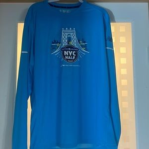 NYRR New Balance Unite Airlines Half Marathon 2020 long sleeve t-shirt XL New